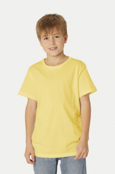 Kinder T-Shirt Fairtrade Bio Baumwolle - Neutral - Dusty Yellow